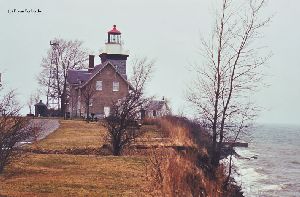 Where the lake and the lighthouse meet.