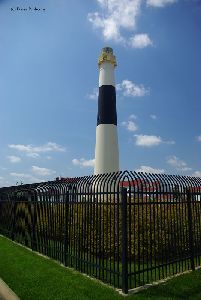 The tower and fence.