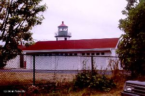 Tower shows over the garage.