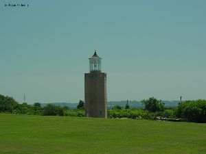 The lighthouse from across the field.