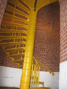 Spiral stairs to the top.