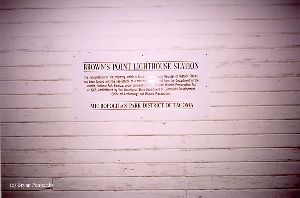 Browns Point sign.