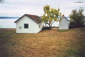 The oil house and boat house.