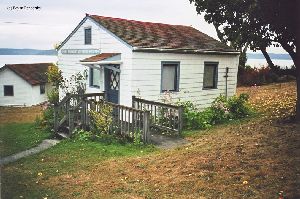 A cottage on the grounds.