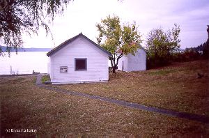 Oil and boat houses.