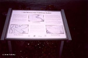 Browns Point Lighthouse sign.