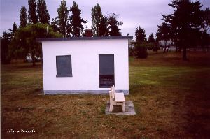 An outbuilding on the grounds.