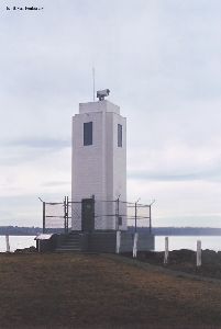 Close up of the lighthouse.