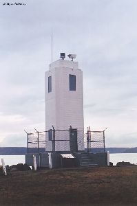 Close up of the lighthouse.