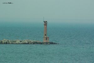 The lighthouse and breakwall.