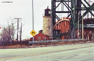 Bridge and lighthouse view.