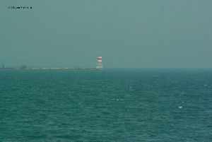 Distant view of the lighthouse.