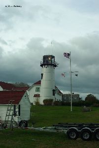 The light shines on this dreary day.