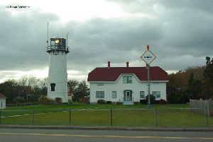 The tower, quarters, and danger light.