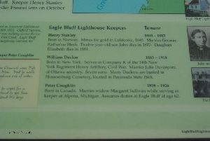 Eagle Bluff lighthouse keepers.