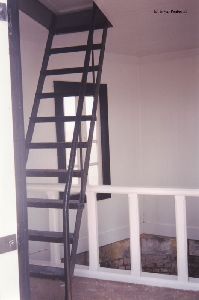Ladder leading into the lighthouse.