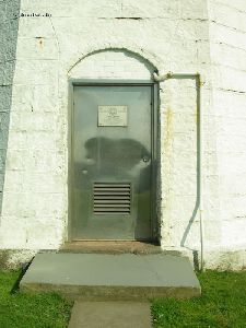 The tower door.