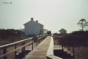 The boardwalk and the quarters.