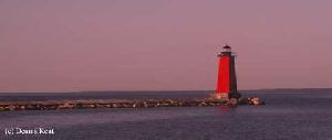 Beautiful shot of the pier with light at the end.