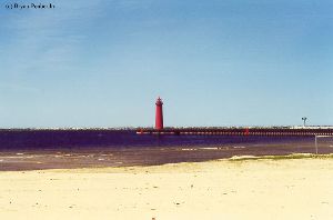 Somewhat distant shot of the lighthouse.