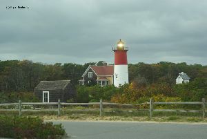 Tower emitting a white flash.