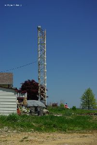 The steel tower.