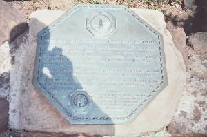 First public works plaque by the Government.