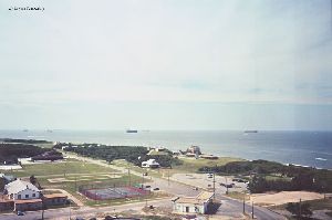 Looking out at the Chesapeake Bay.