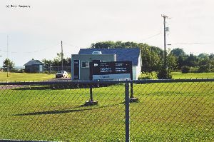 Distance shot of the lightstation sign.