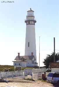 Shot of the front of the lighthouse.