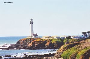 Beautiful shot of the lightstation out on the peninsula.