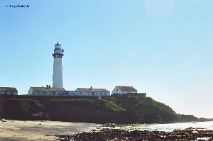 Beautiful shot of the lighthouse and beach.