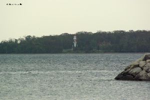 The lighthouse across the channel.
