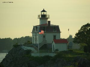 Close up of the lighthouse.