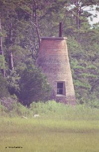 Close up showing lighthouse detail.