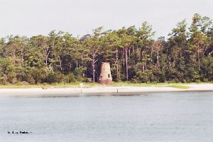 The lighthouse from the river.
