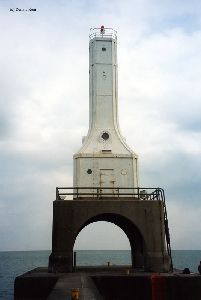 Close up of the lighthouse.