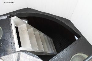 Stairs down into the tower.