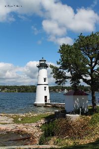 The lighthouse tower.