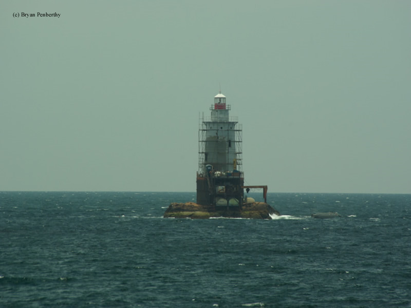Photo of the Sakonnet Point Lighthouse.