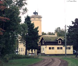 The lighthouse as you come up the driveway.
