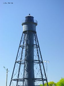 Upper half of the tower.
