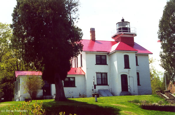 Photo of the Grand Traverse Lighthouse.
