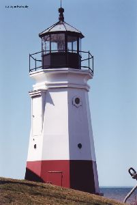 Close up of the lighthouse.