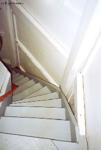 Steps leading down.