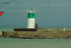 Close up of the lighthouse.