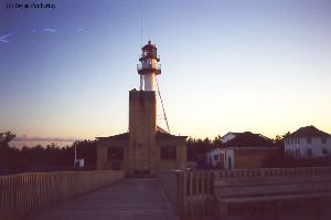 A distance shot of the lightstation.