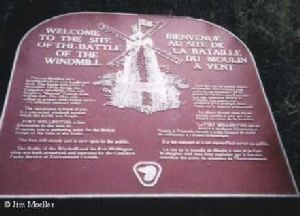 The memorial plaque that sits by the Windmill Light.