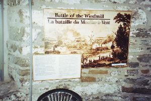 Historical information inside the lighthouse.