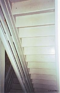 Steps inside the tower.